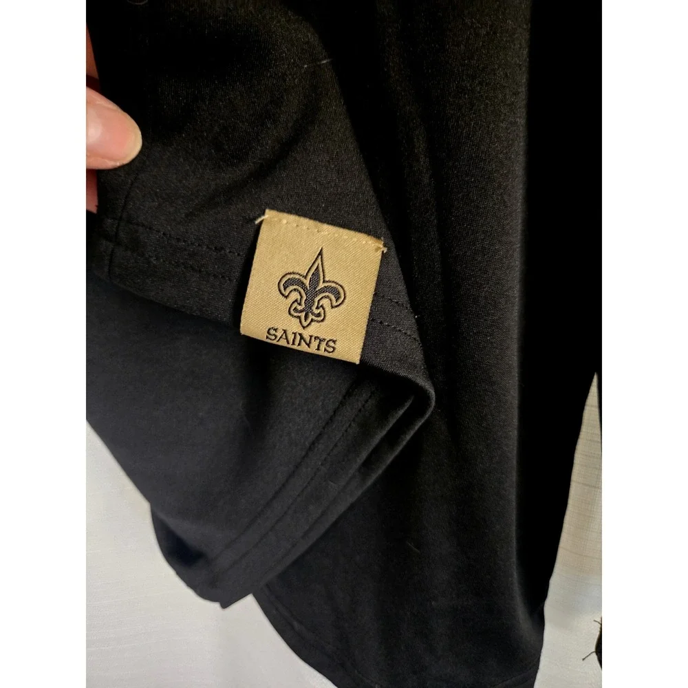 New Orleans Saints NFL Team Apparel Pullover Large Long Sleeve‎ 1/4 Zip
